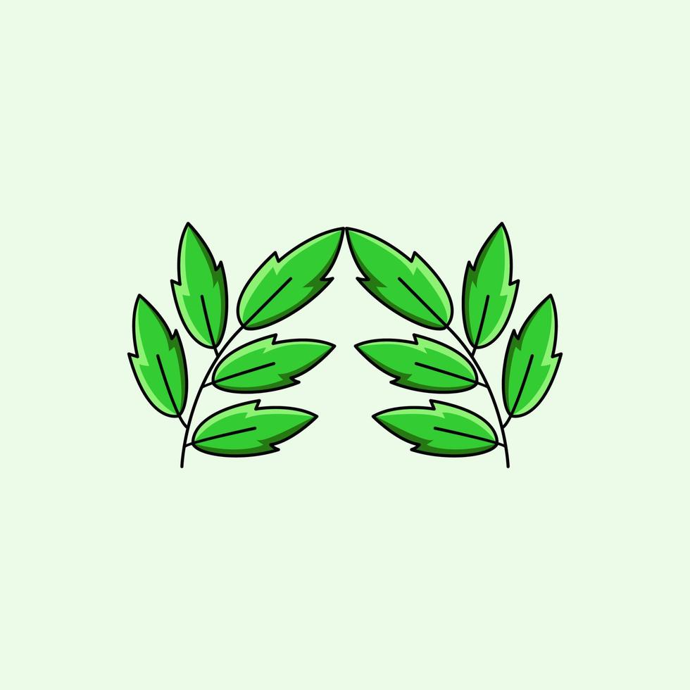 blad ornament kader ontwerp logo vector