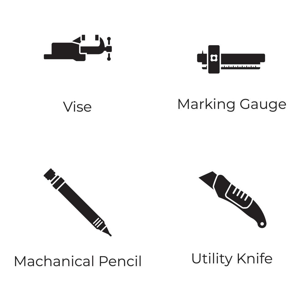 reeks van mechanisch uitrusting pictogrammen vector