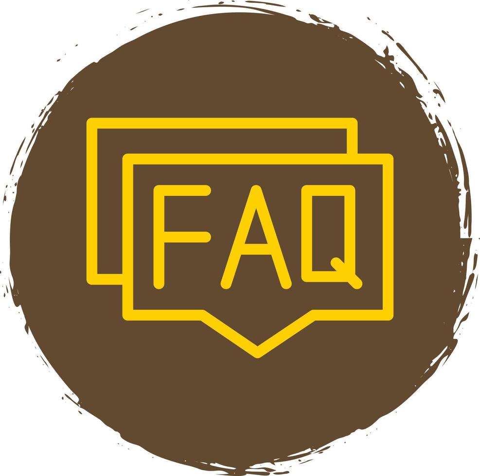 FAQ vector icoon ontwerp