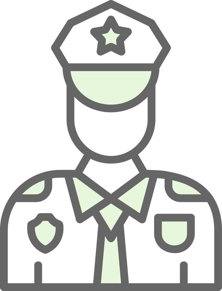Politie officier vector icoon ontwerp