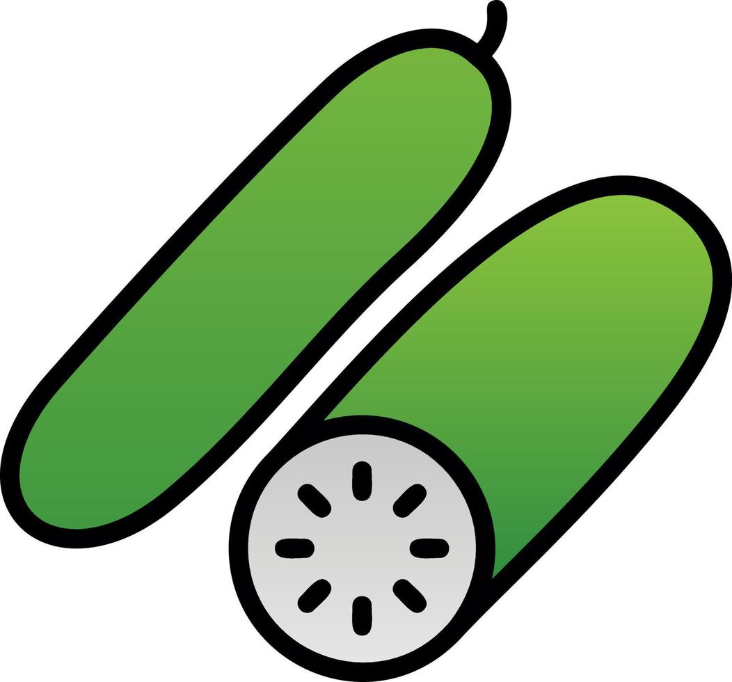 komkommer vector icoon ontwerp