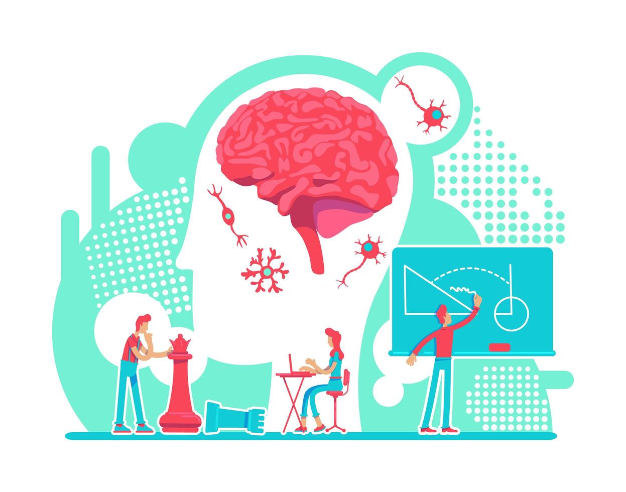 neurologie intelligentie lab vector