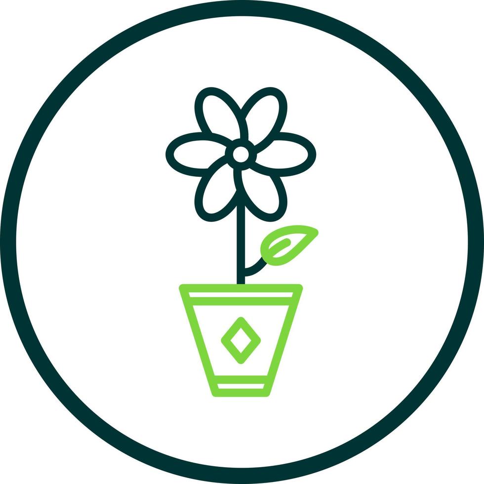 bloem pot vector icoon ontwerp