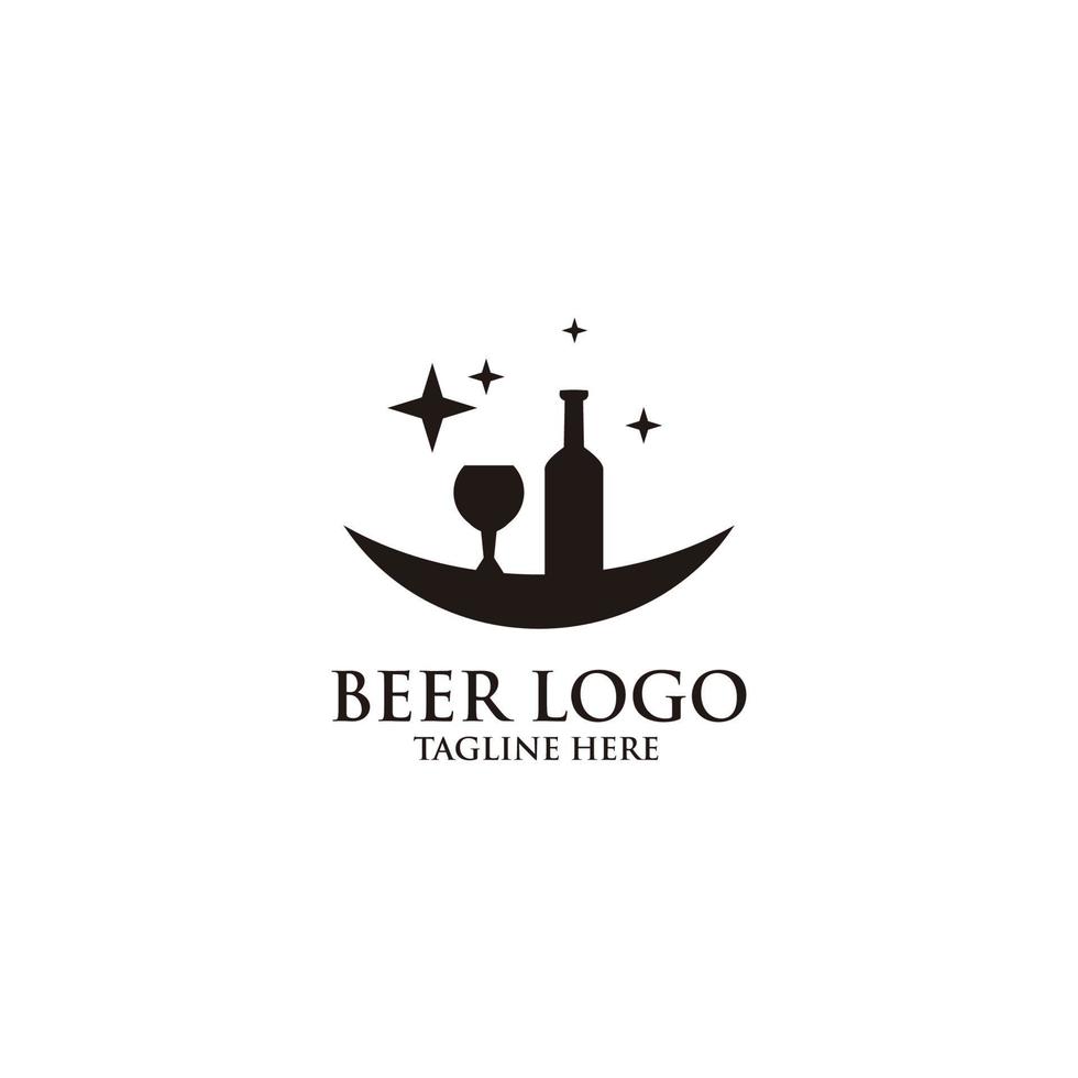 bier logo icoon vector geïsoleerd