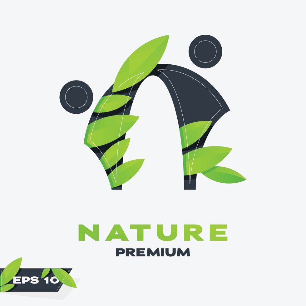 ouderschap natuur bladeren logo vector