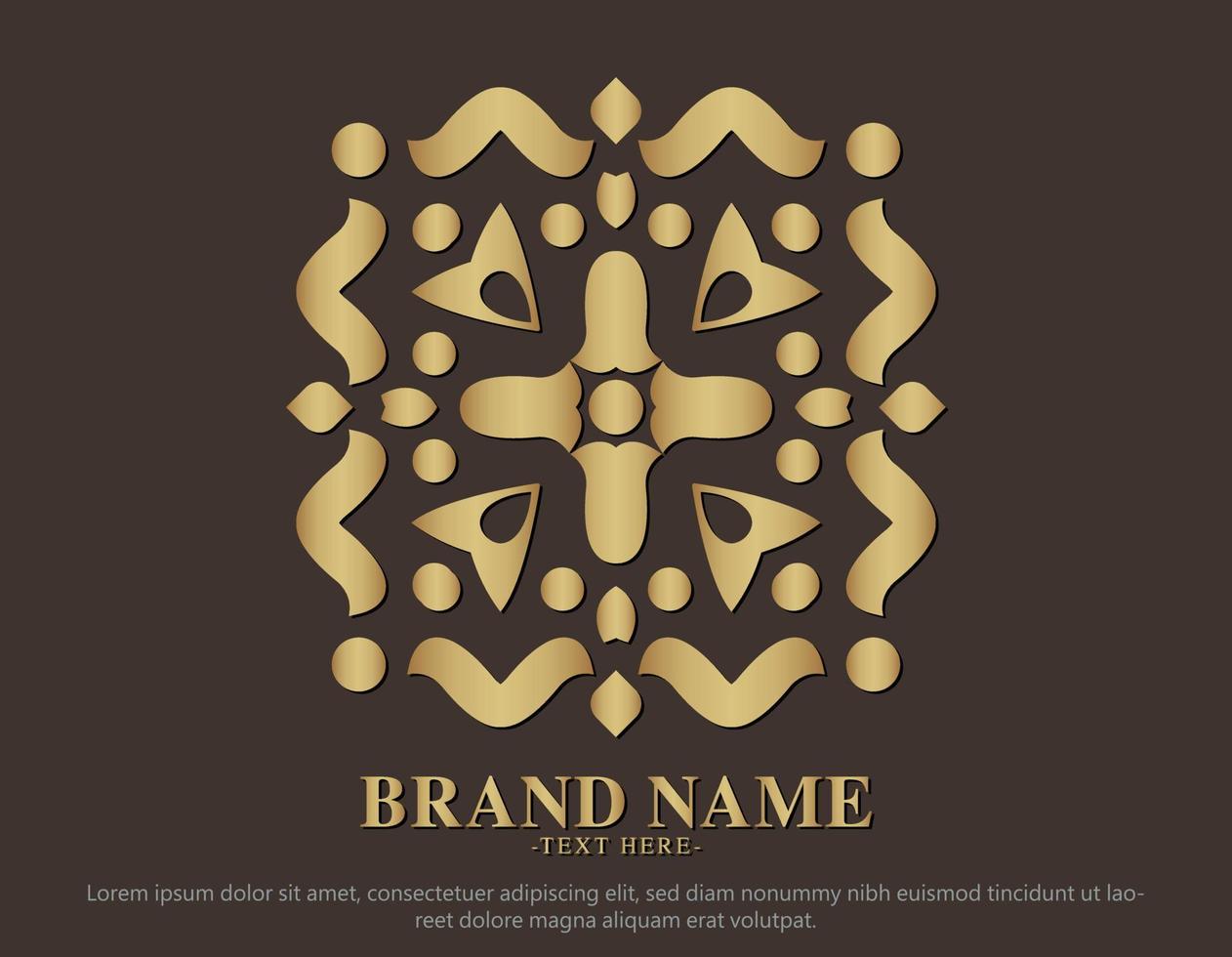 luxe ornament logo lijntekeningen vector
