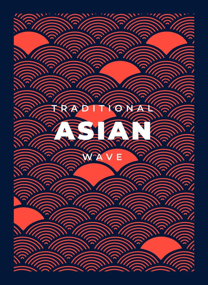 traditioneel Aziëtraditioneel Aziatisch meetkundig ornament. vector illustrationn Golf
