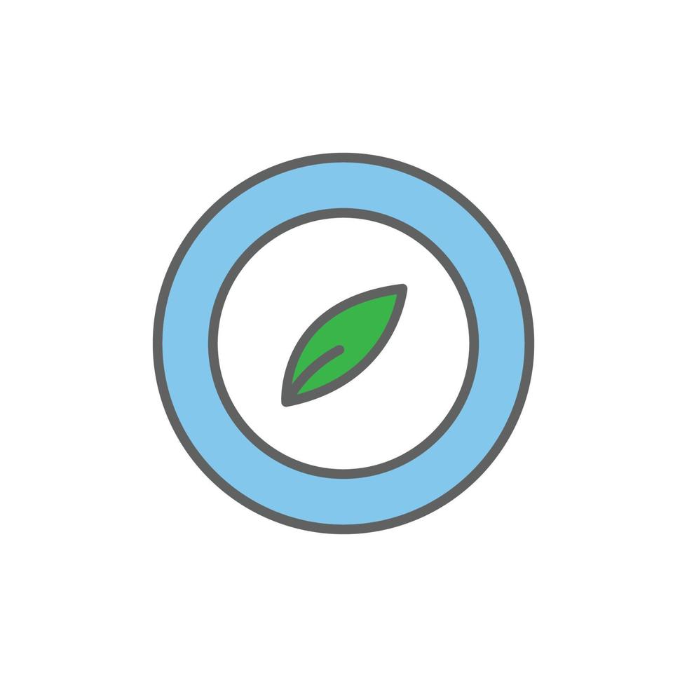 bord icoon illustratie met blad. geschikt voor veganistisch icoon. twee toon icoon stijl. icoon verwant naar geschiktheid. gemakkelijk vector ontwerp bewerkbare