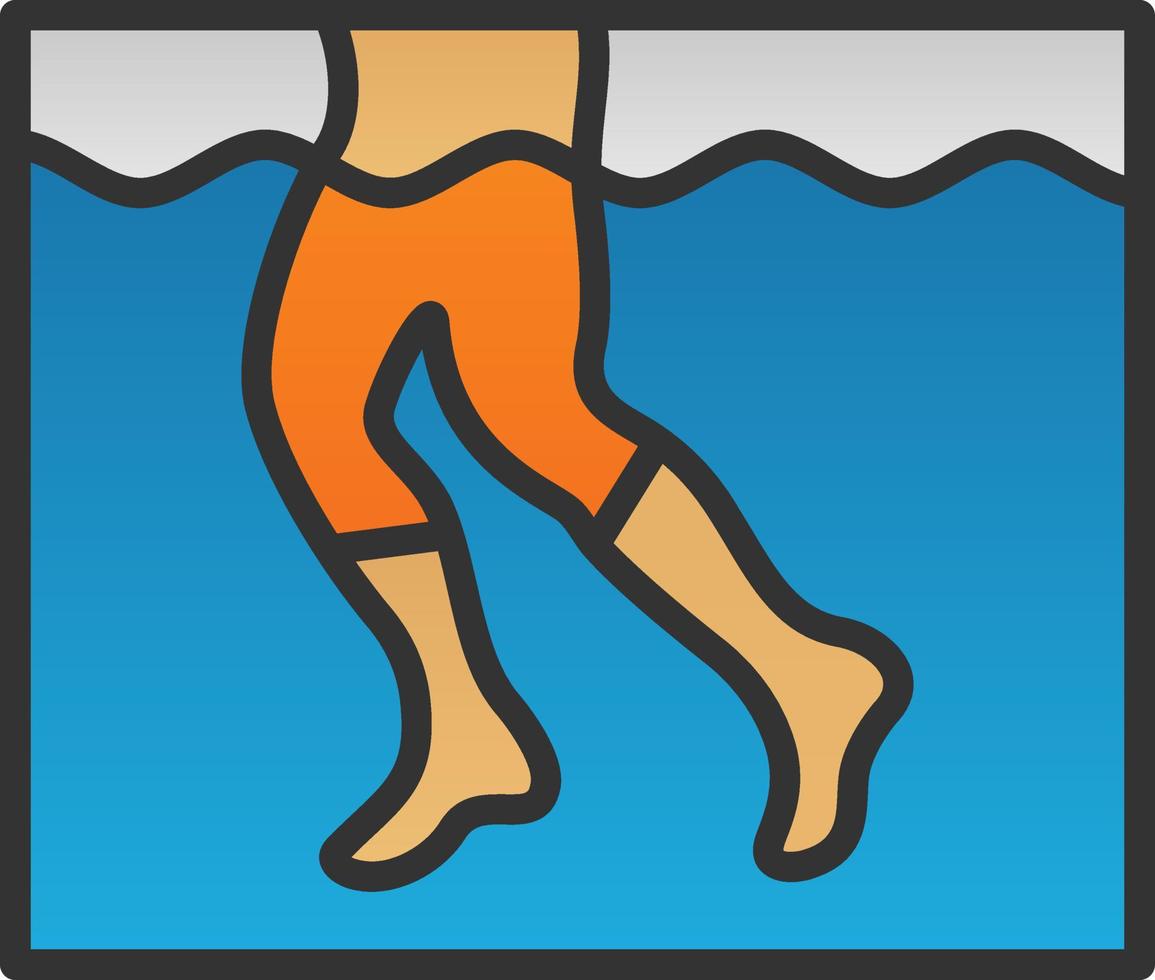 aqua jogging vector icoon ontwerp