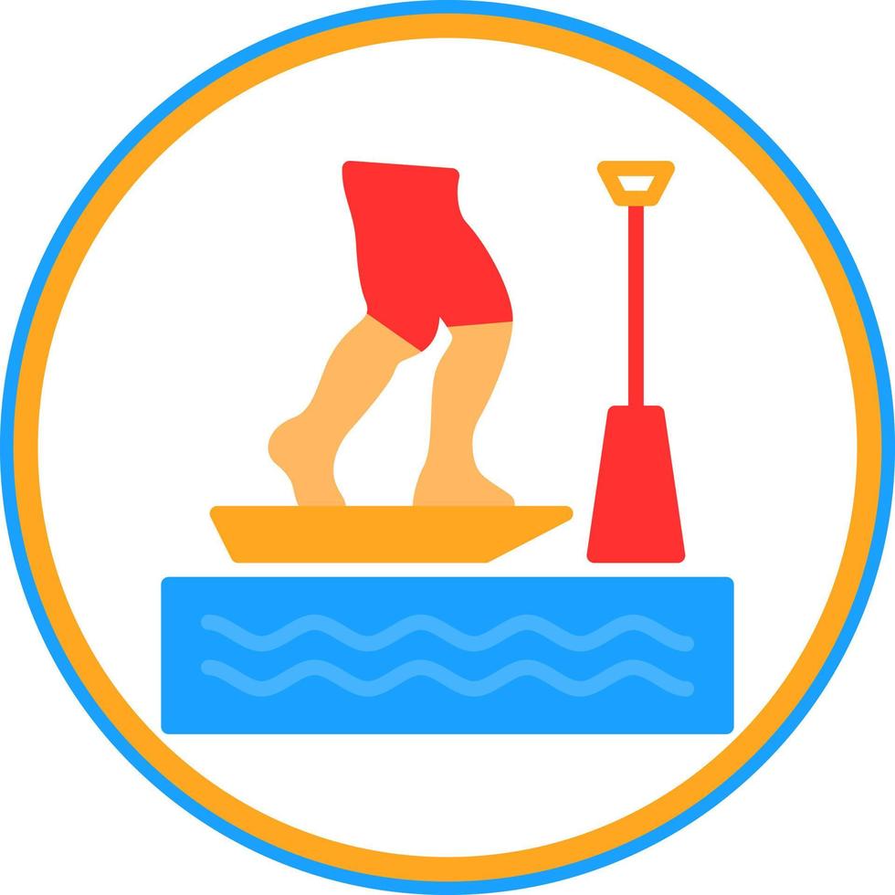 sta op paddle boarding vector icoon ontwerp