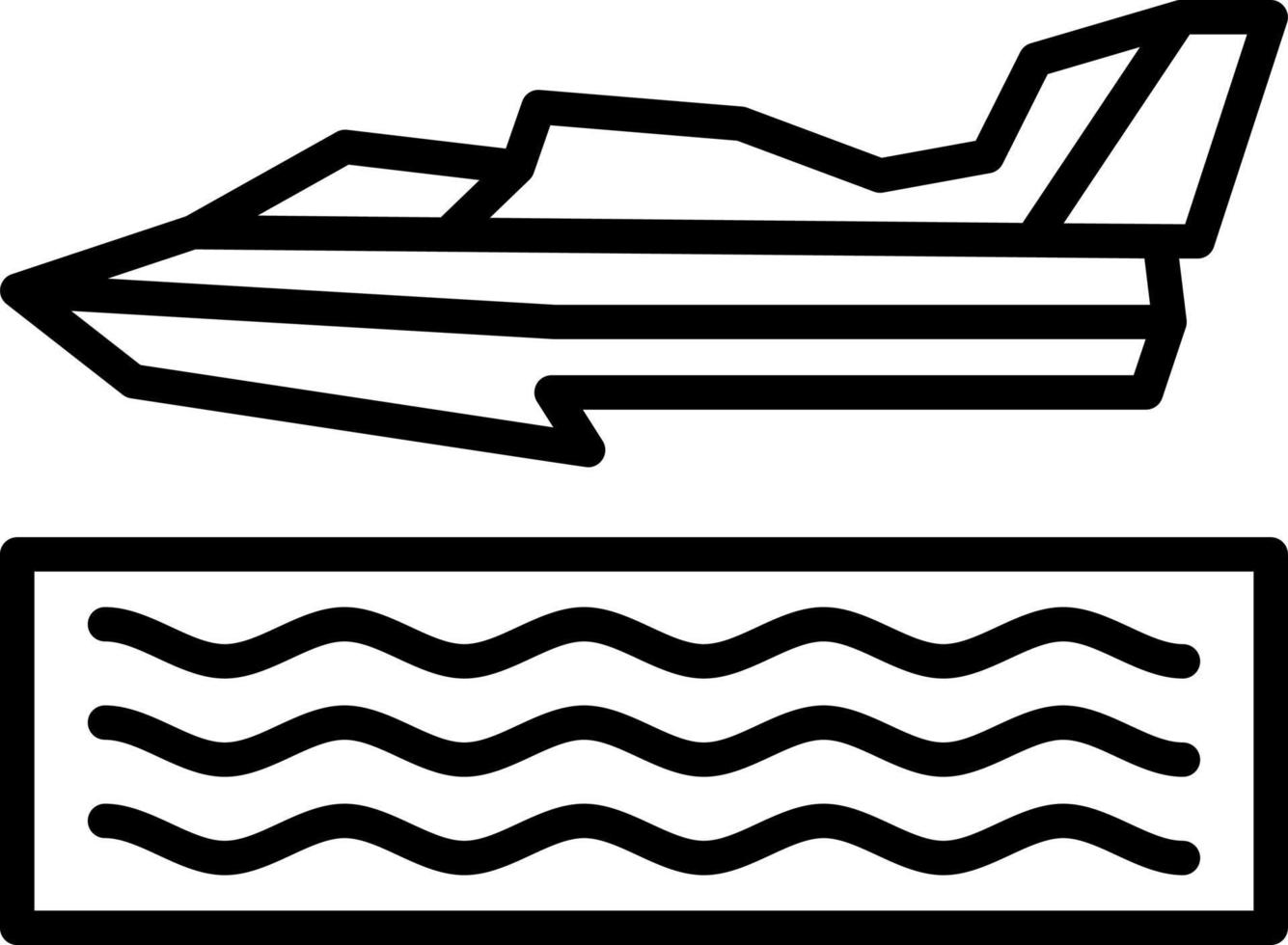 watervliegtuig racing vector icoon ontwerp