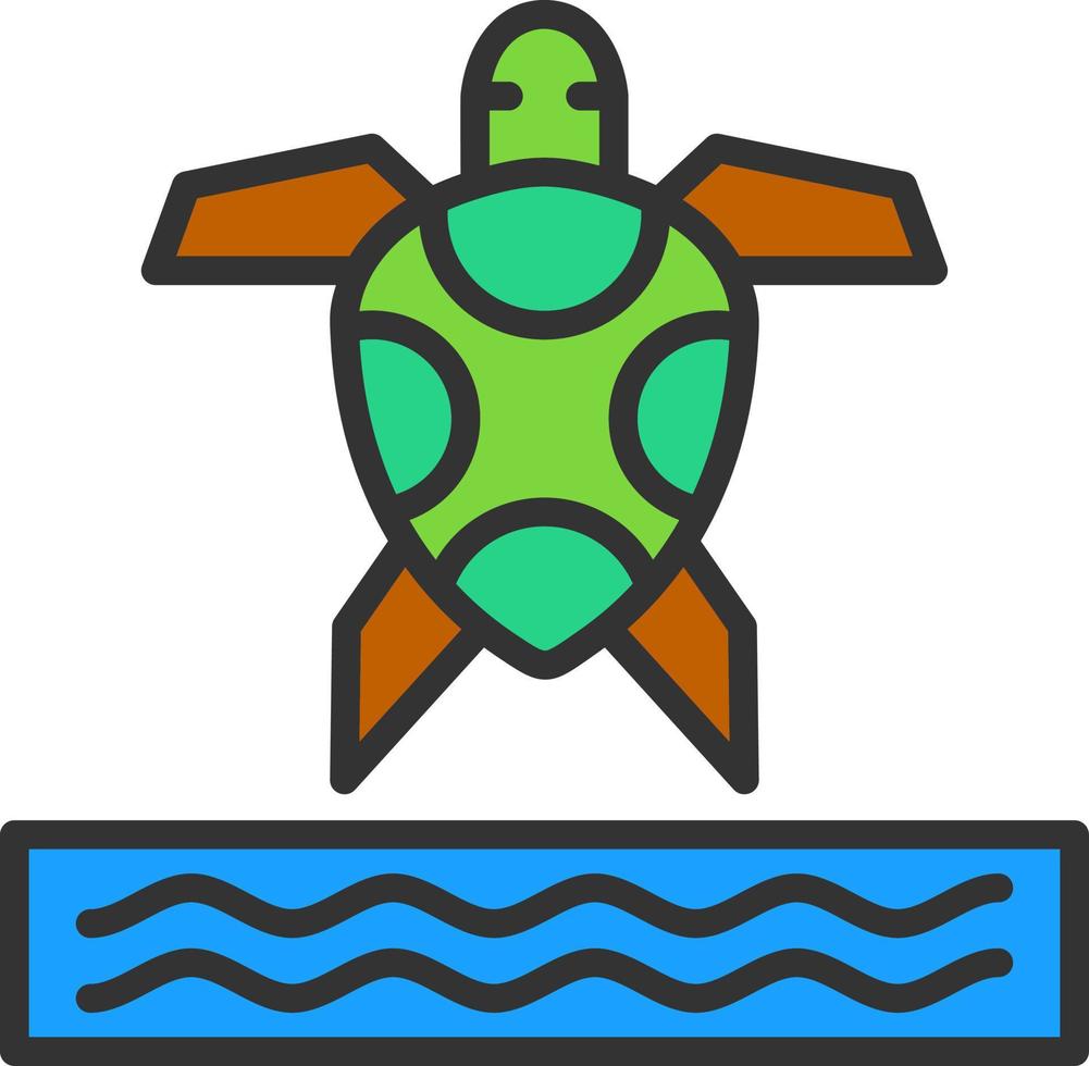 zee schildpad vector icoon ontwerp