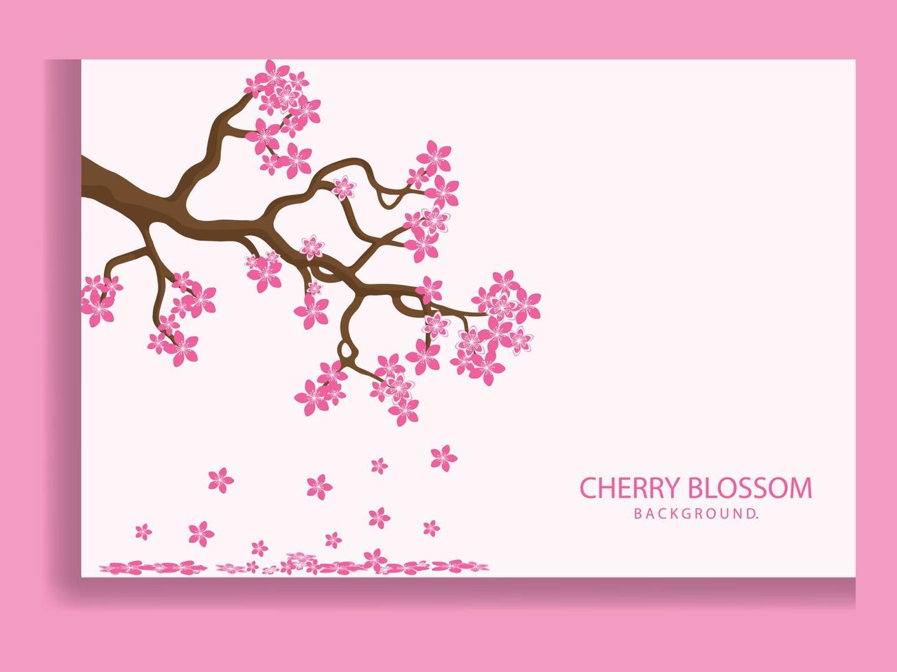 sakura bloesem tak. vallende bloemblaadjes, bloemen. geïsoleerde vliegende realistische Japanse roze kersen of abrikozen bloemen elementen vallen vector achtergrond. kersenbloesem tak, bloemblaadje illustratie