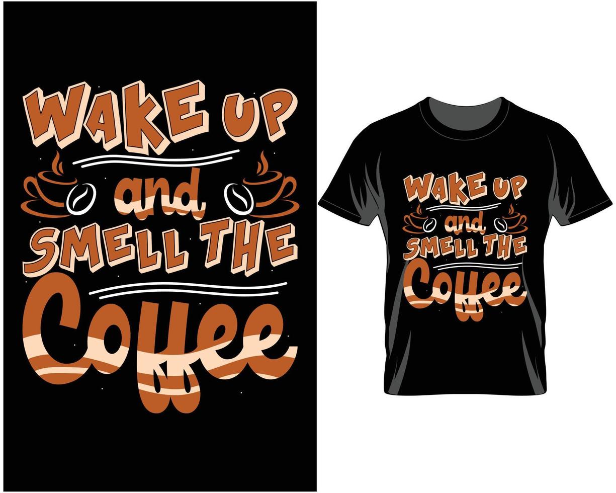 koffie t overhemd ontwerp vector