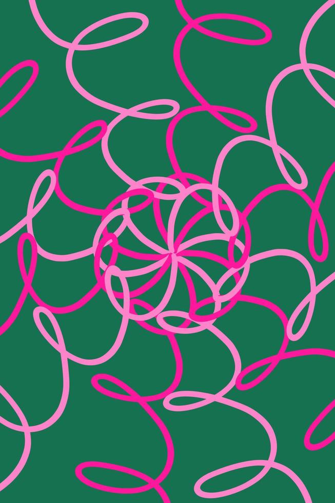 meetkundig achtergrond vector ontwerp. concentrisch spiraal patroon. feestelijk behang met kleurrijk krullen. abstract structuur voor achtergrond, poster, verpakking.