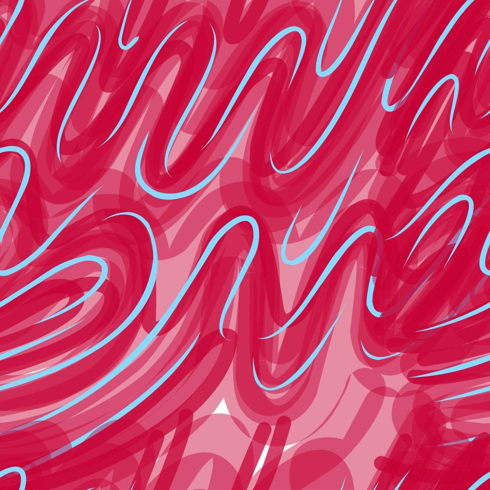 abstract naadloos patroon cirkels en lijnen. haveloos magenta lijnen. mode modieus patroon in graffiti stijl. vector