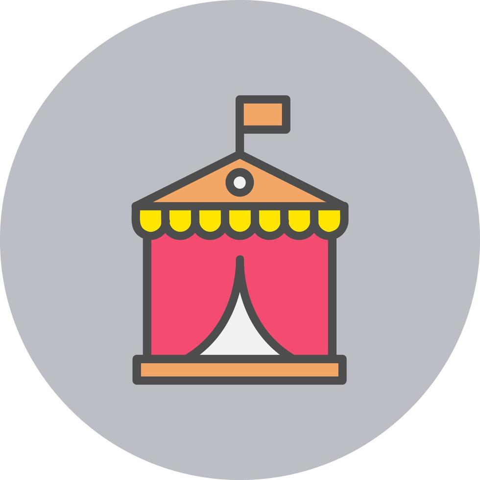 circus tent vector icoon