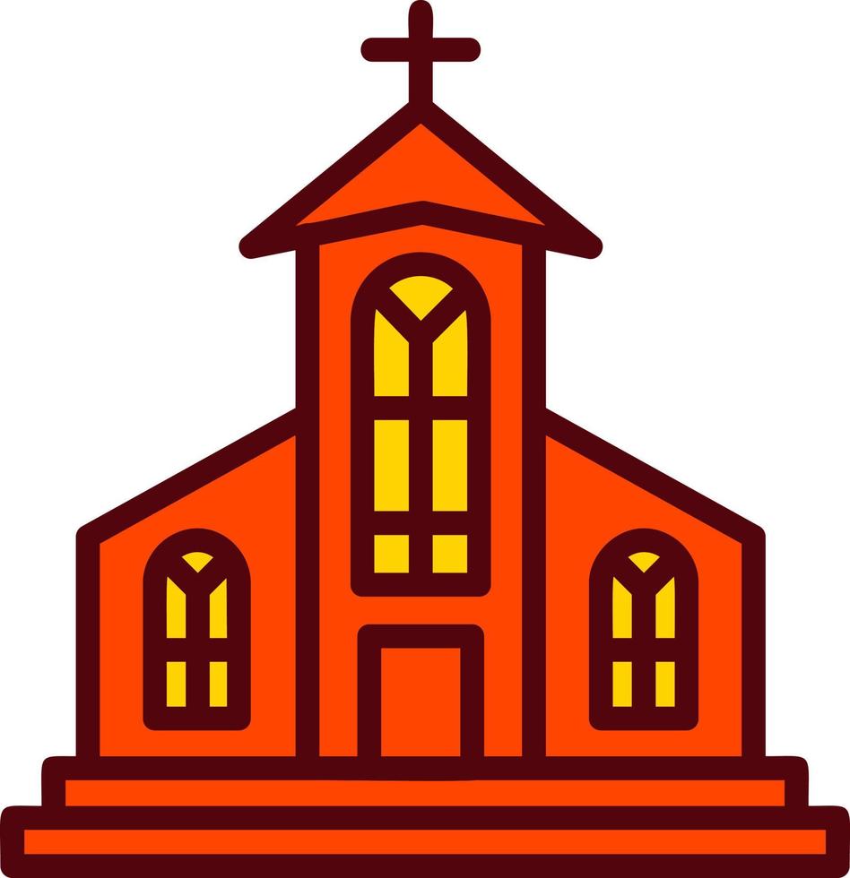 kerk vector pictogram