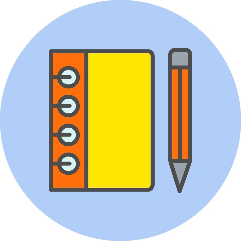 schetsboek vector icoon