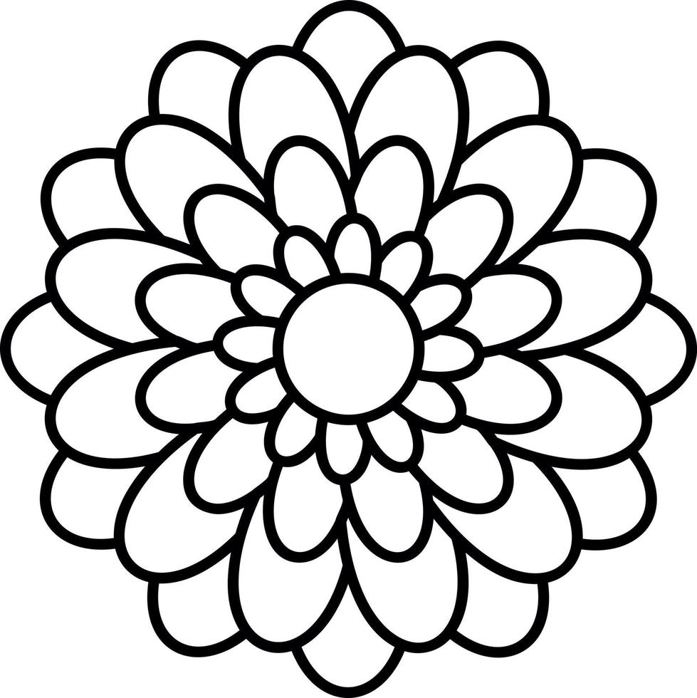 chrysant vector icoon ontwerp