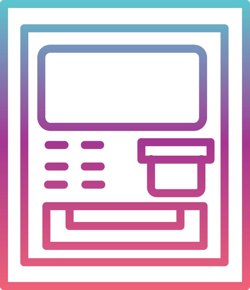 geldautomaat vector pictogram