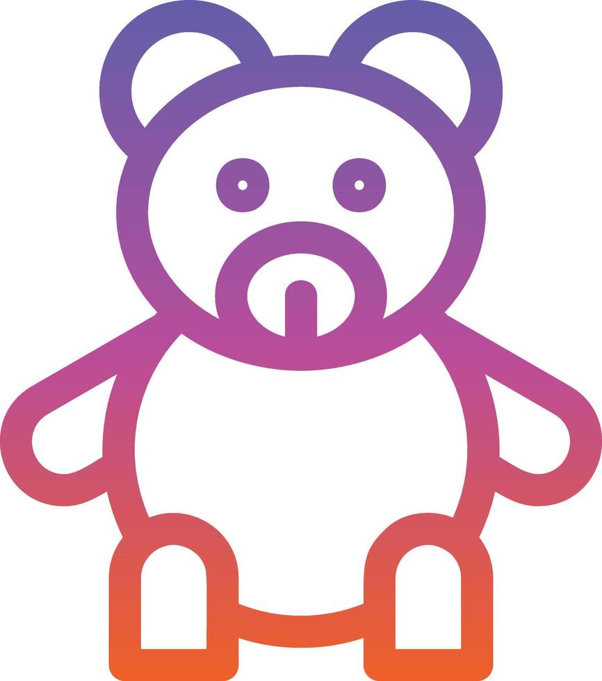 teddy vector icoon ontwerp