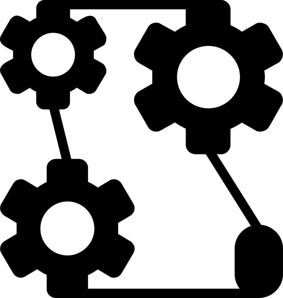 tandwielen vector icoon ontwerp