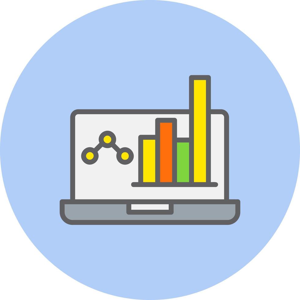 winst analyse vector icoon