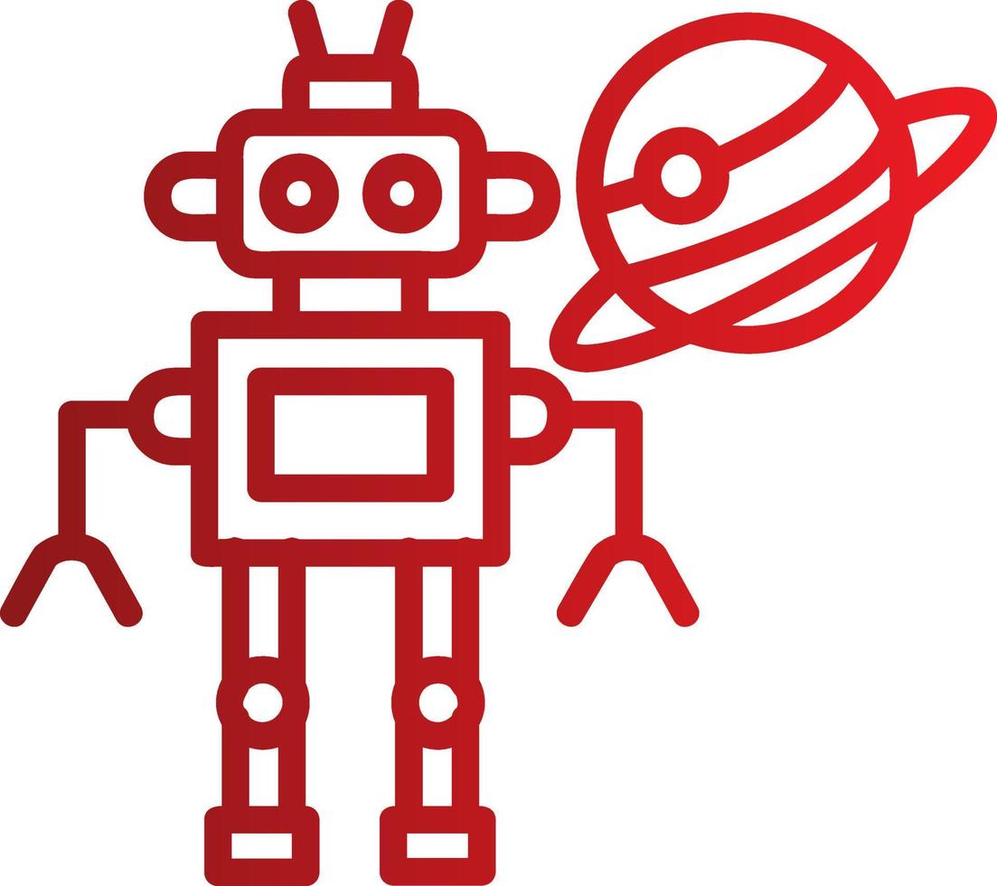 ruimte robot vector icoon