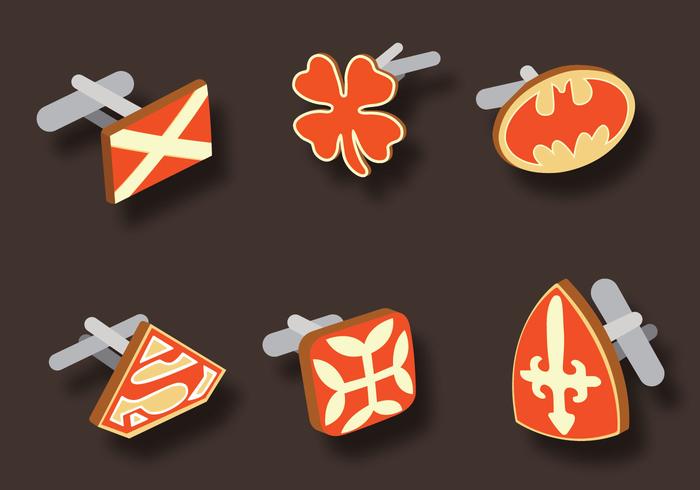 Manchetknoop Vector Pack