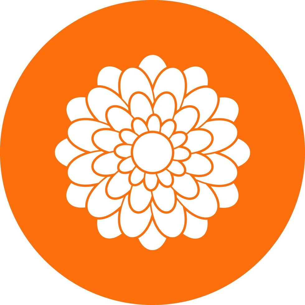 chrysant vector icoon ontwerp