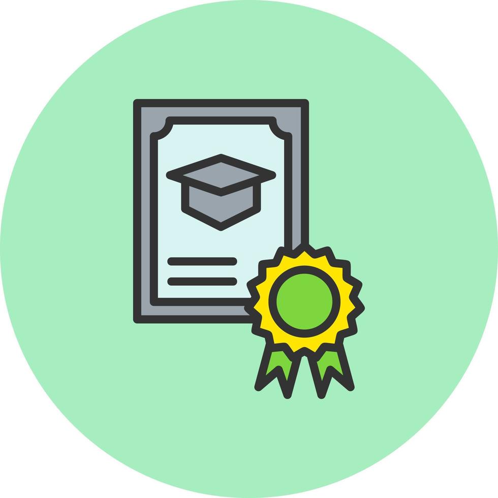 certificaat vector pictogram