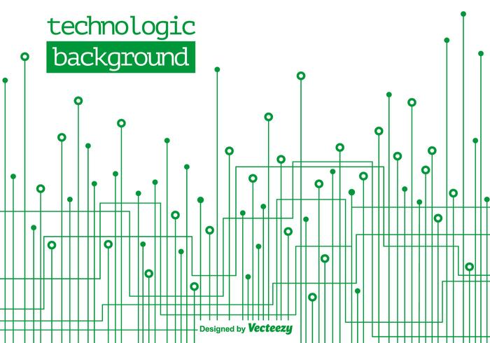 Technologische Groene Achtergrond - Vector