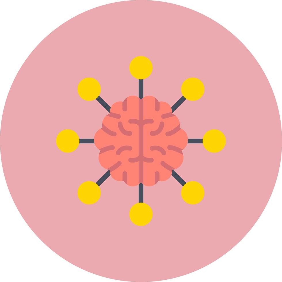 hersenen vector pictogram