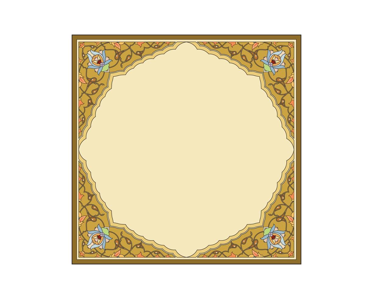 decoratief kader. retro decoratief kader, wijnoogst rechthoekig ornament en overladen grens. decoratief bruiloft kader, antiek museum afbeelding grens of deco verdeler. geïsoleerd icoon reeks . vector vrij