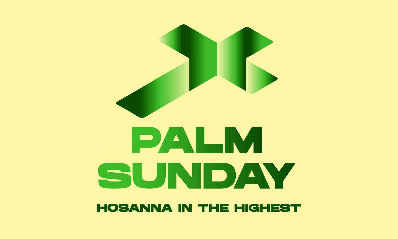 palm zondag voor poster, banier, sociaal media, groet kaart vector