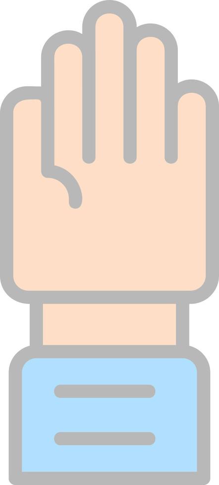 verhogen hand- vector icoon ontwerp