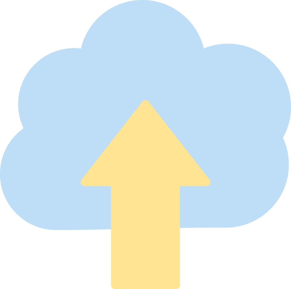 wolk uploaden vector icoon ontwerp