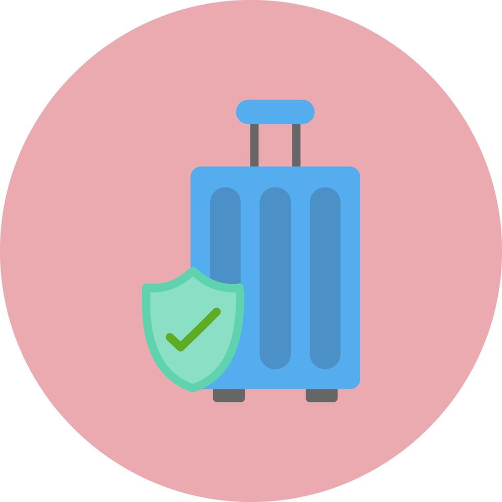 bagage verzekering vector icoon