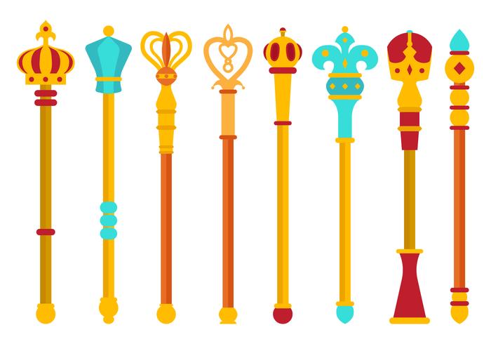 Gratis Scepter Vector Collectie