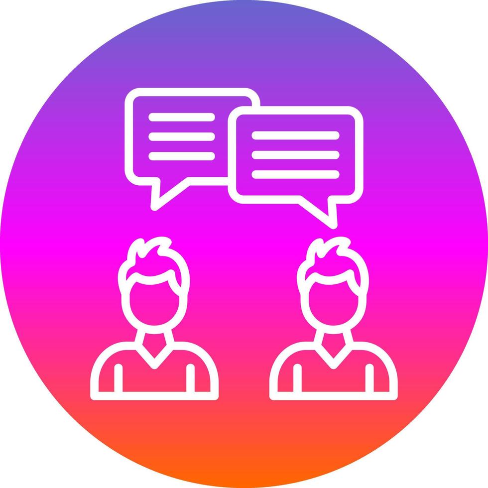 gesprek vector icoon ontwerp