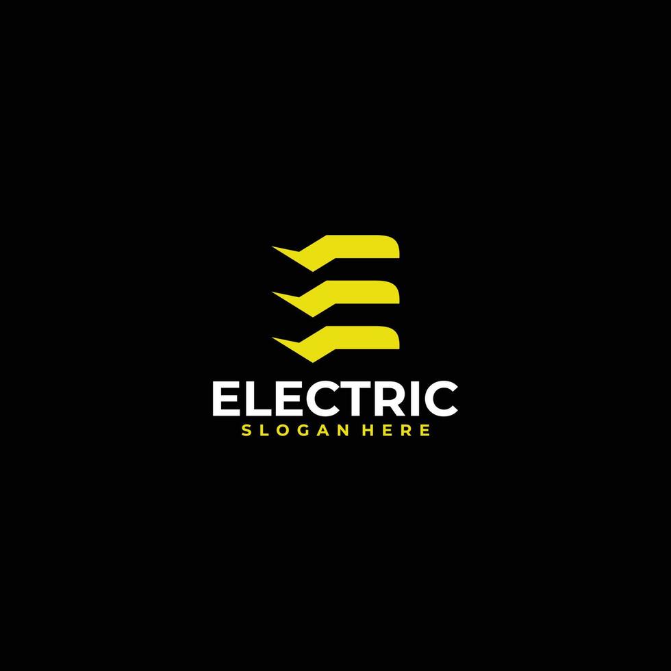 elektrisch logo icoon vector ontwerp sjabloon