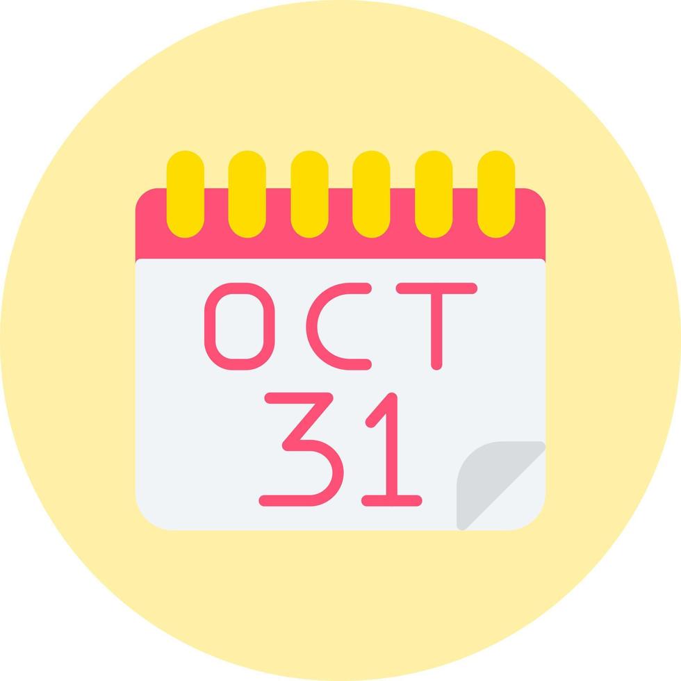 oktober 31e vector icoon