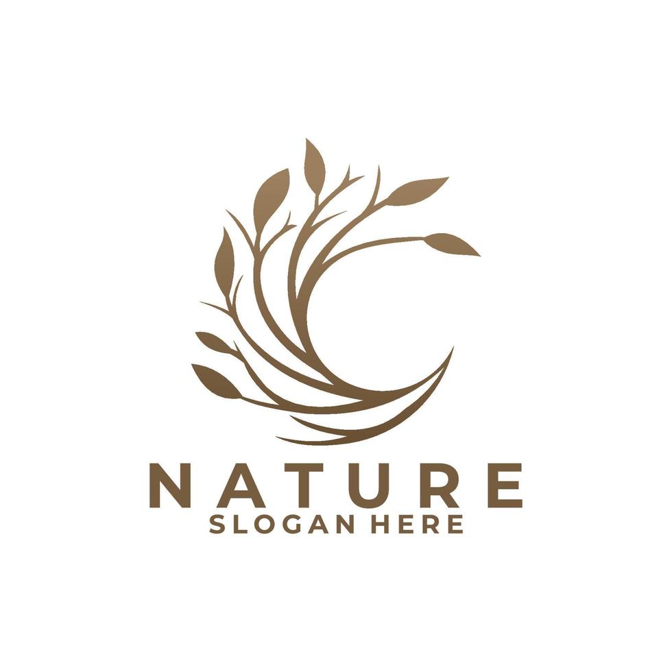 natuur boom logo icoon vector geïsoleerd