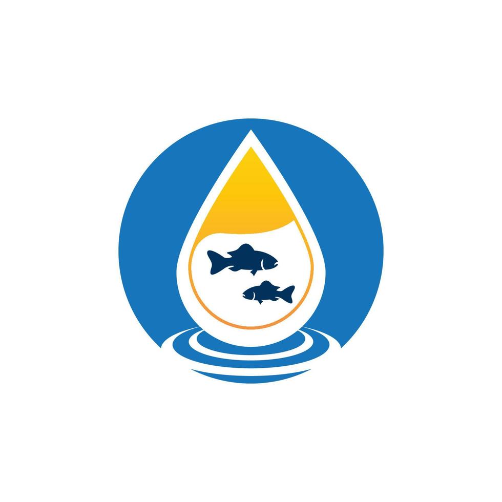 vis olie logo vector illustratie sjabloon