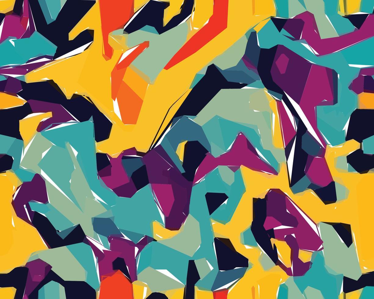 kleurrijk camouflage safari patroon. illustratie voor behang, stoffen, wikkels, ansichtkaarten, groet kaarten, bruiloft uitnodigingen, spandoeken, web. vector