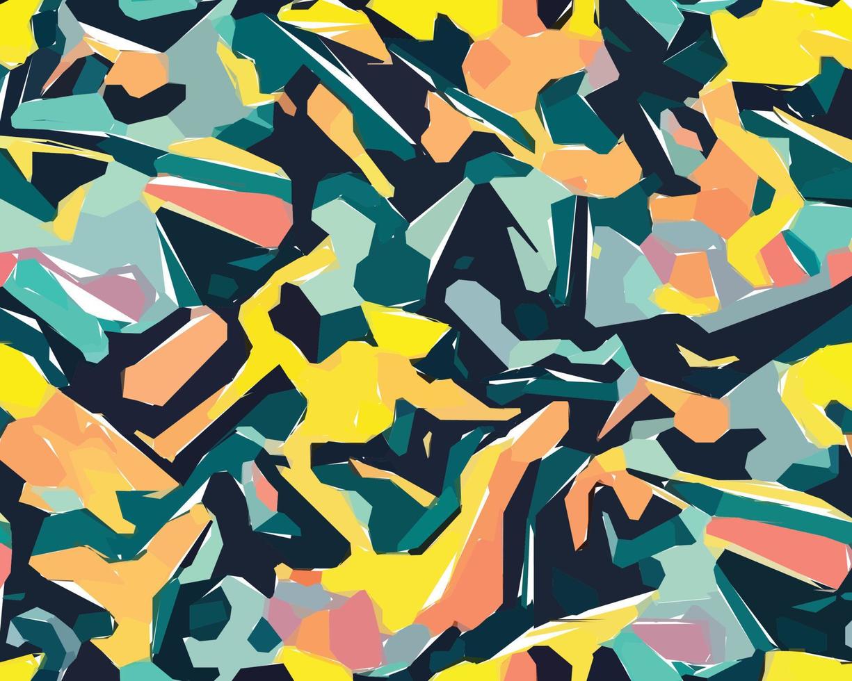 kleurrijk camouflage safari patroon. illustratie voor behang, stoffen, wikkels, ansichtkaarten, groet kaarten, bruiloft uitnodigingen, spandoeken, web. vector