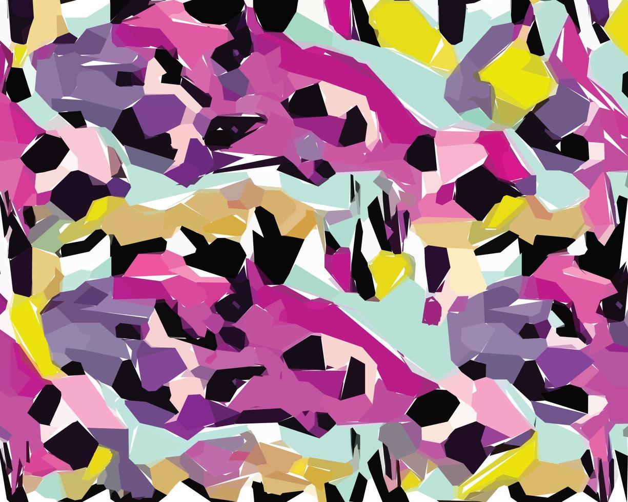 kleurrijk camouflage safari patroon. illustratie voor behang, stoffen, wikkels, ansichtkaarten, groet kaarten, bruiloft uitnodigingen, spandoeken, web. vector