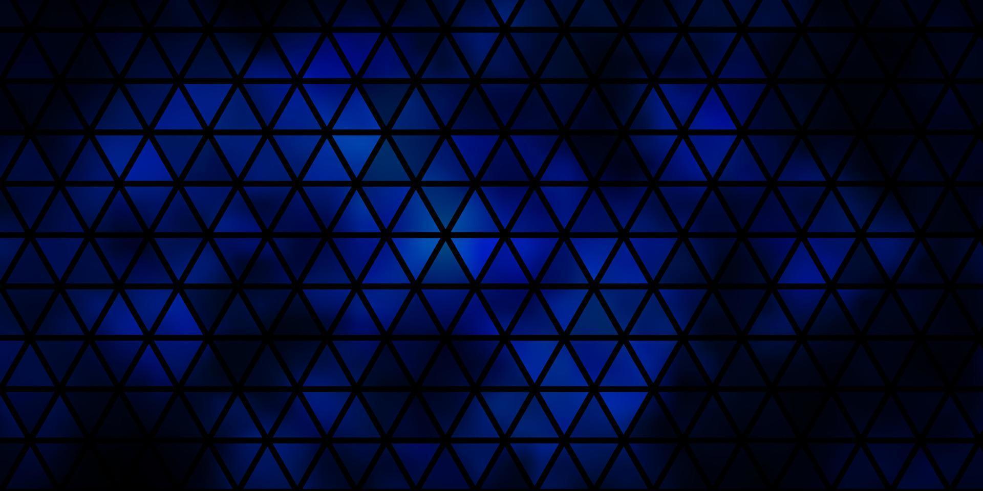 donkerblauw vectorpatroon met veelhoekige stijl. vector