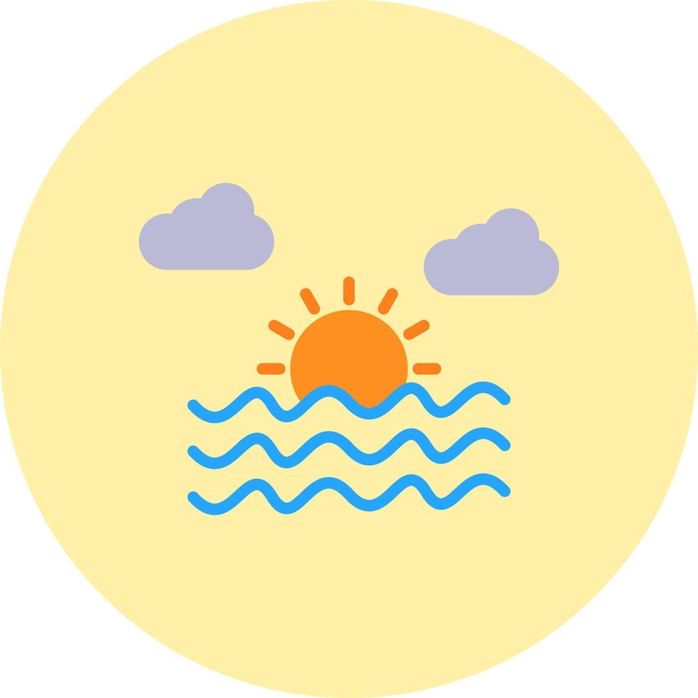 zonsondergang vector pictogram